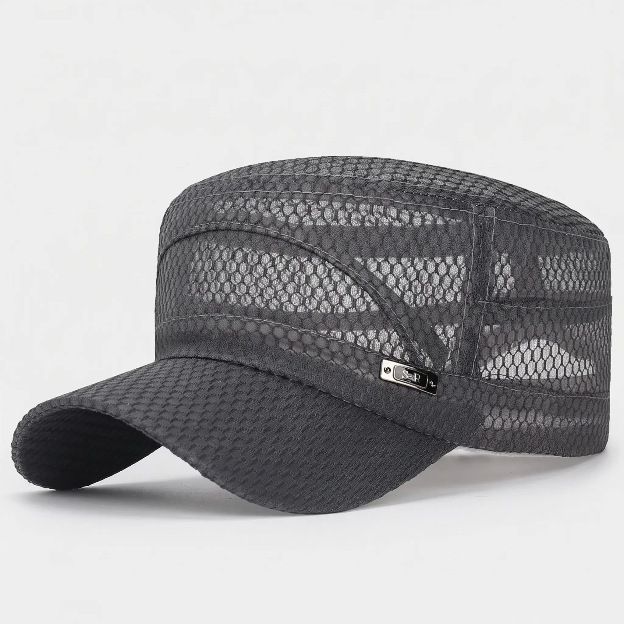 Mesh Flat-Top Kappe atmungsaktiv leicht für Sommer unisex