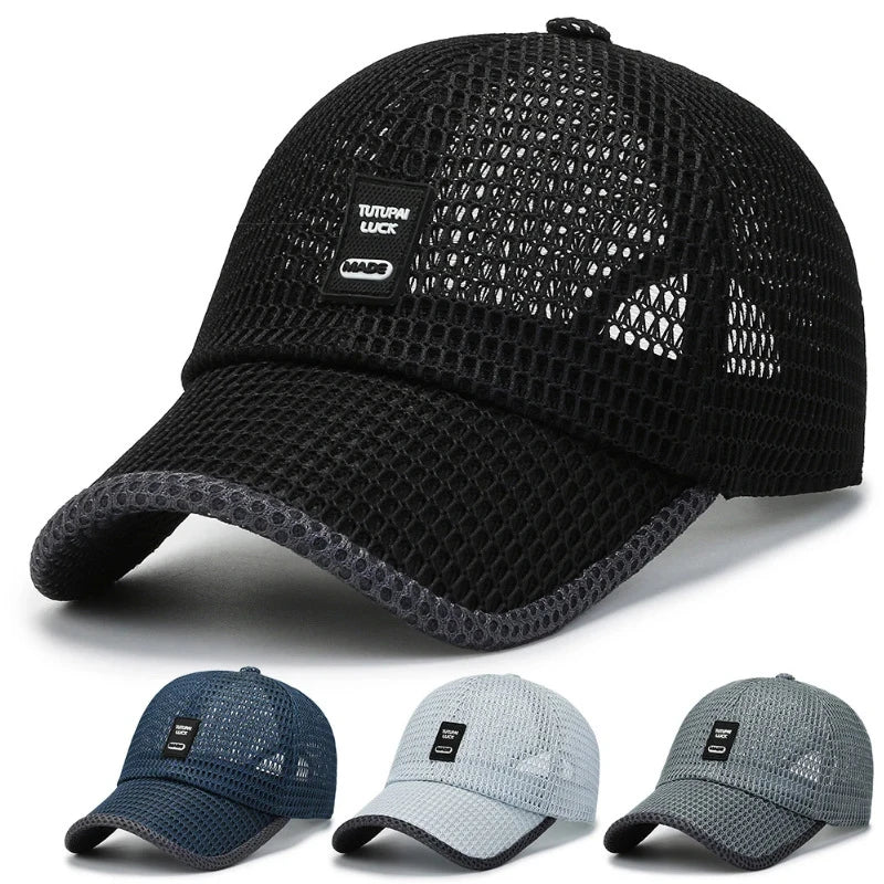 Atmungsaktive Mesh Baseball Cap für Herren mit Snapback Verschluss