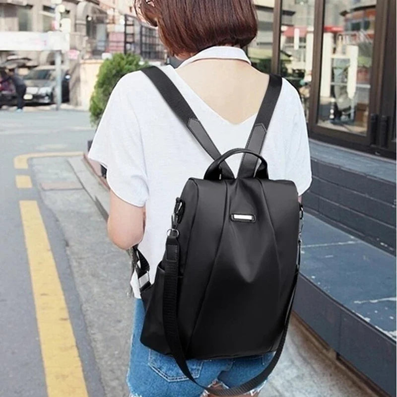 Multifunktions-Rucksack Damen Schultertasche Polyester strapazierfähig