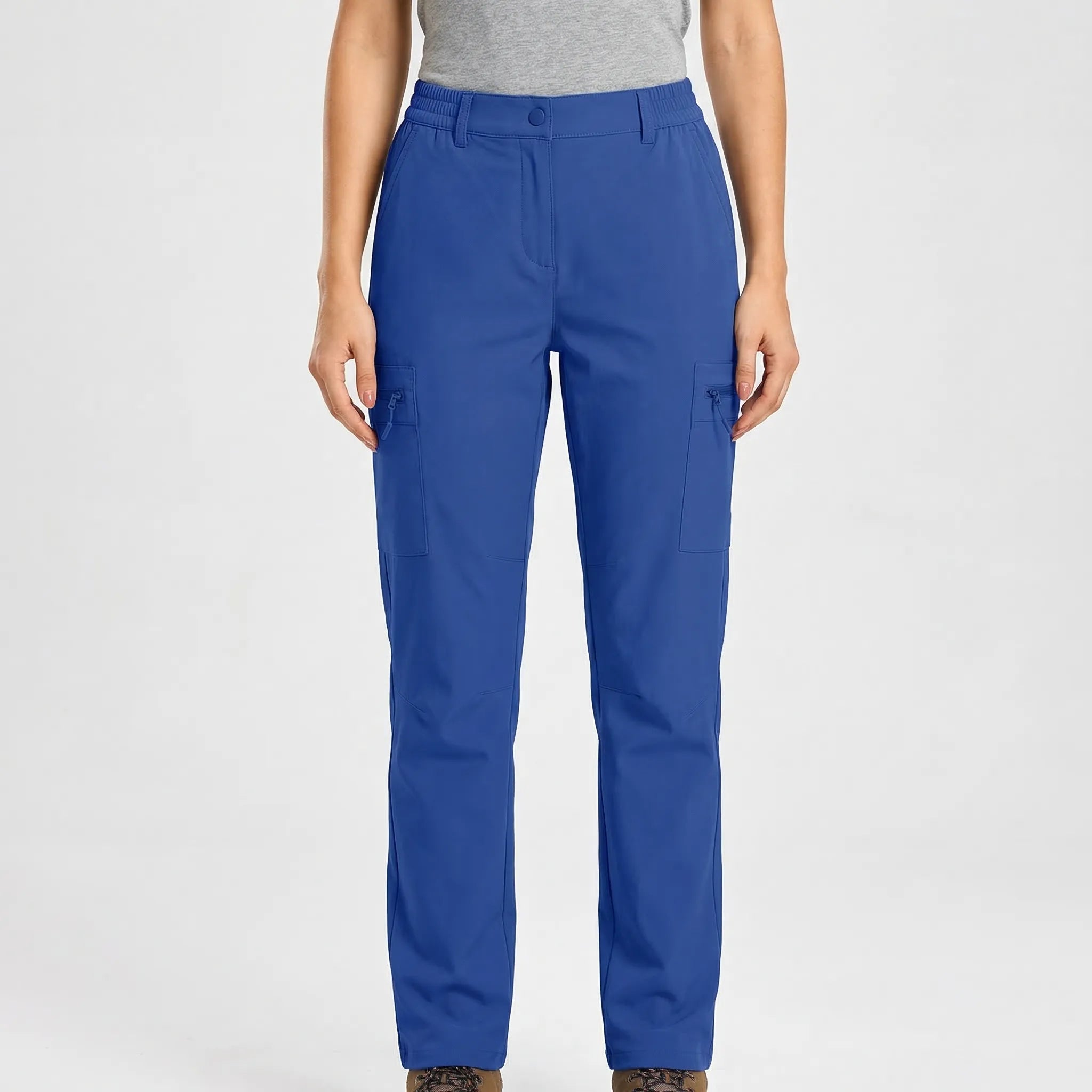 Leichte Damen Wanderhose mit Cargo-Taschen, schnelltrocknend und wasserabweisend
