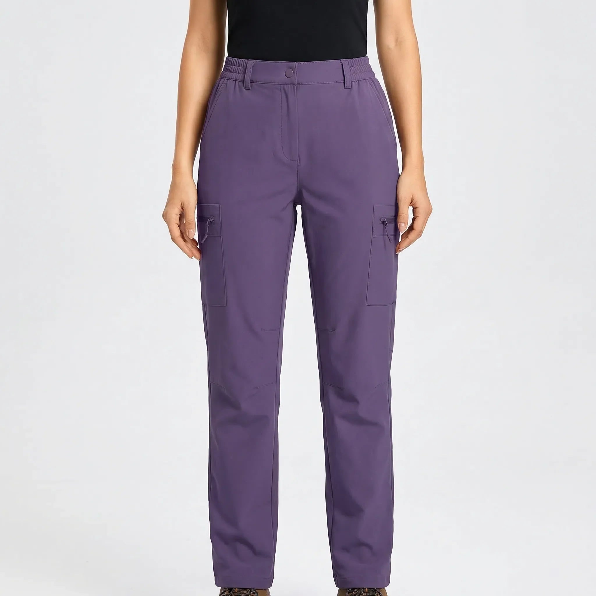 Leichte Damen Wanderhose mit Cargo-Taschen, schnelltrocknend und wasserabweisend