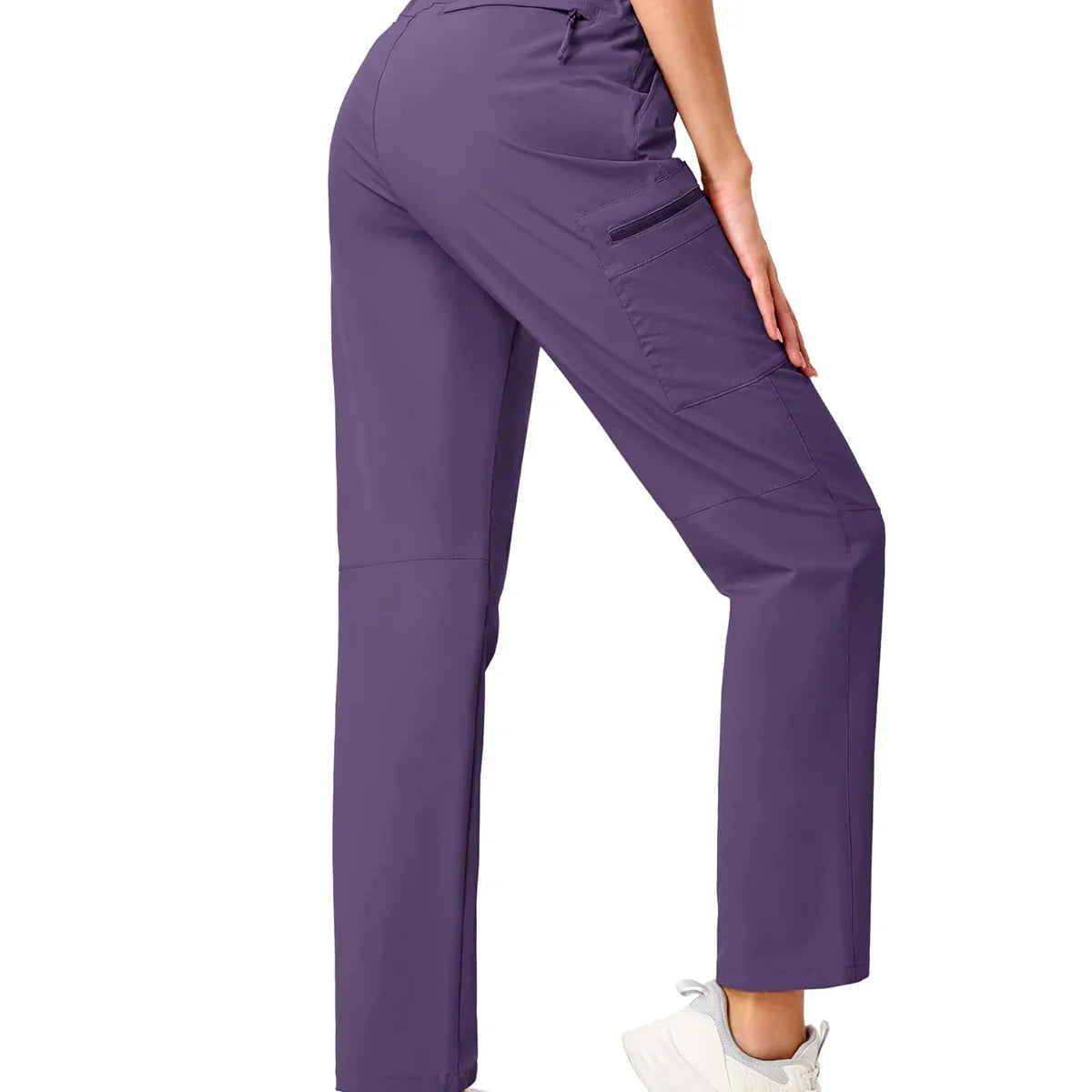 Leichte Damen Wanderhose mit Cargo-Taschen, schnelltrocknend und wasserabweisend