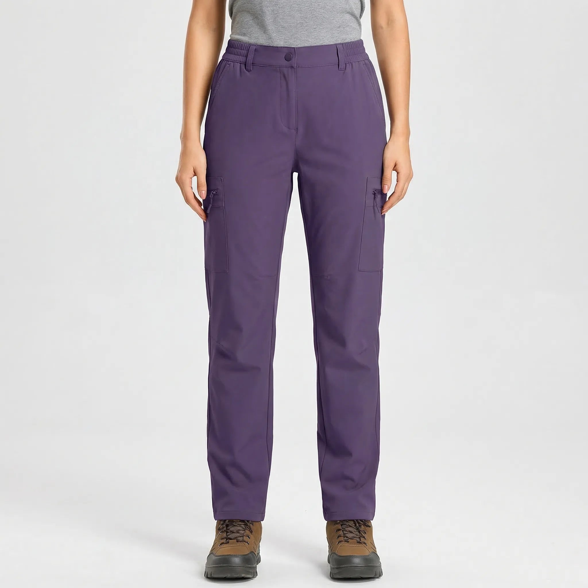 Leichte Damen Wanderhose mit Cargo-Taschen, schnelltrocknend und wasserabweisend