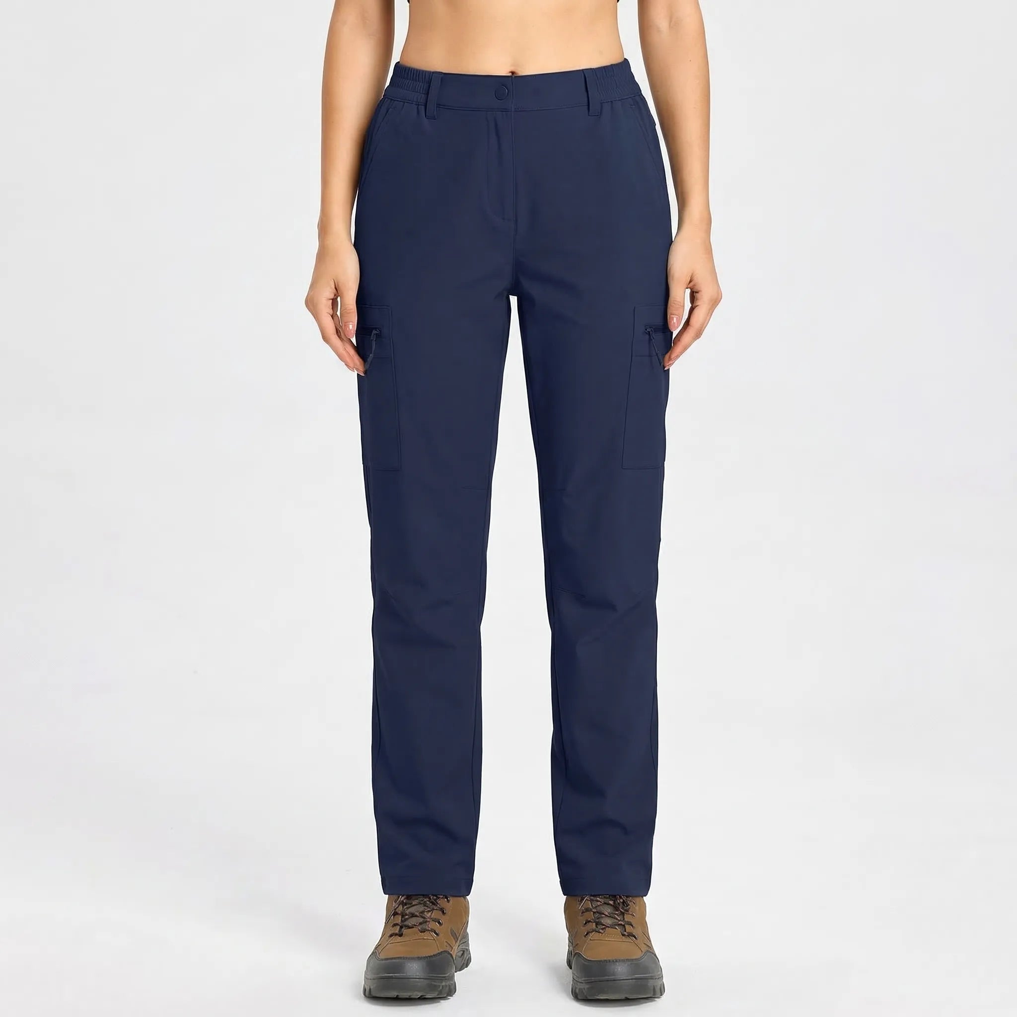 Leichte Damen Wanderhose mit Cargo-Taschen, schnelltrocknend und wasserabweisend