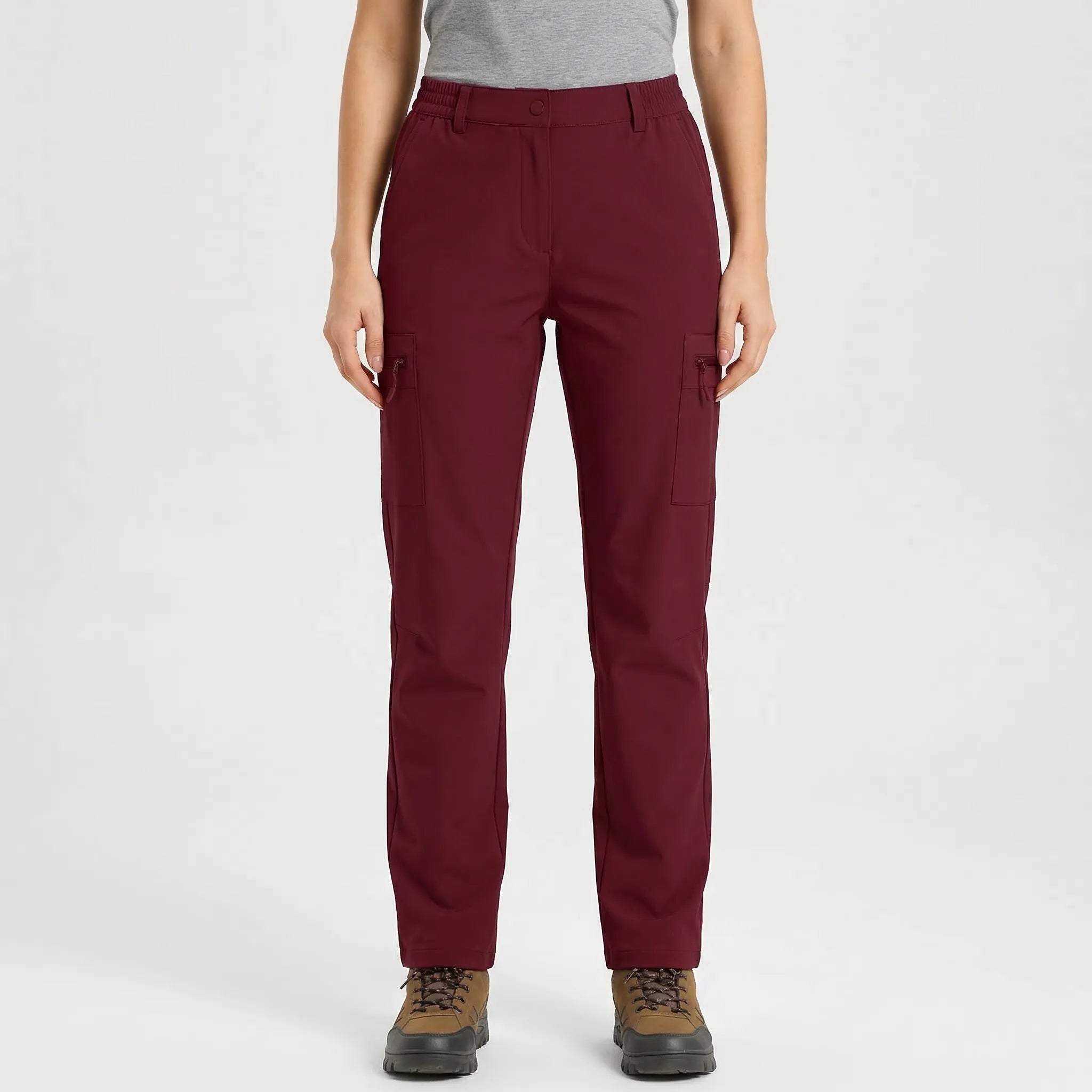 Leichte Damen Wanderhose mit Cargo-Taschen, schnelltrocknend und wasserabweisend