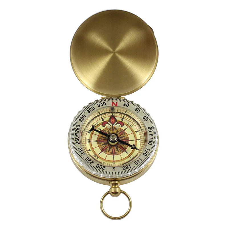 Kompass mit Schutzdeckel leuchtend Zifferblatt taschenfreundlich