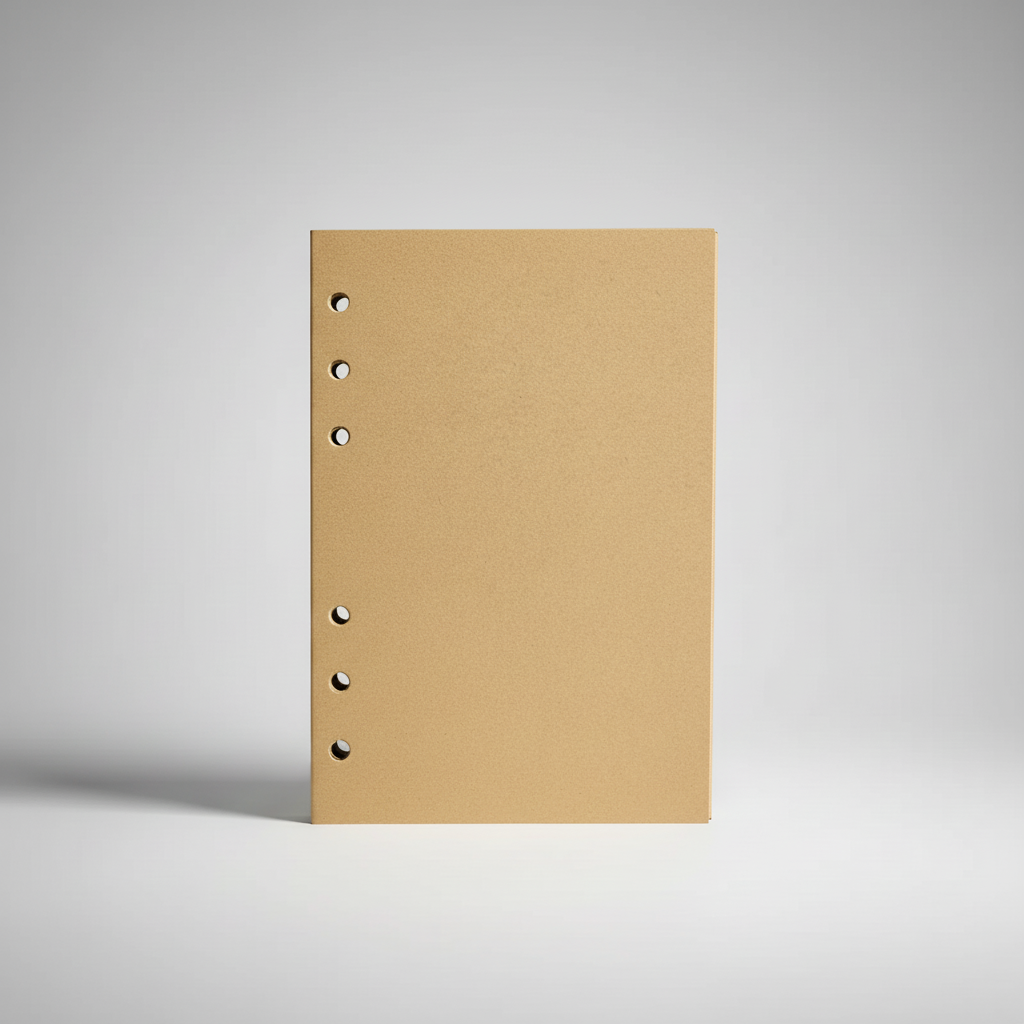 Vintage Reisetagebuch nachfüllbar kompakt mit geprägtem Kompass-Design