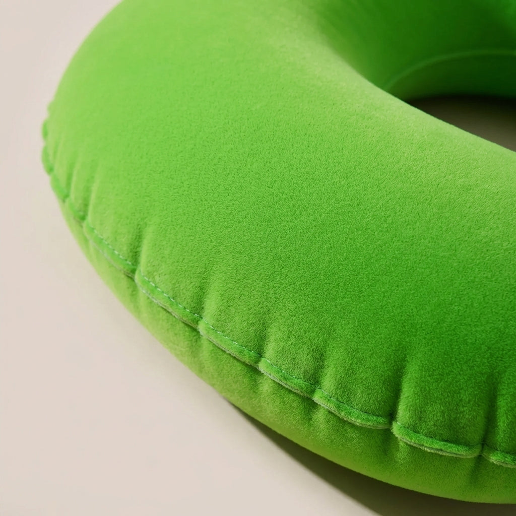 Aufblasbares U-förmiges Nackenkissen ergonomische Reisestütze