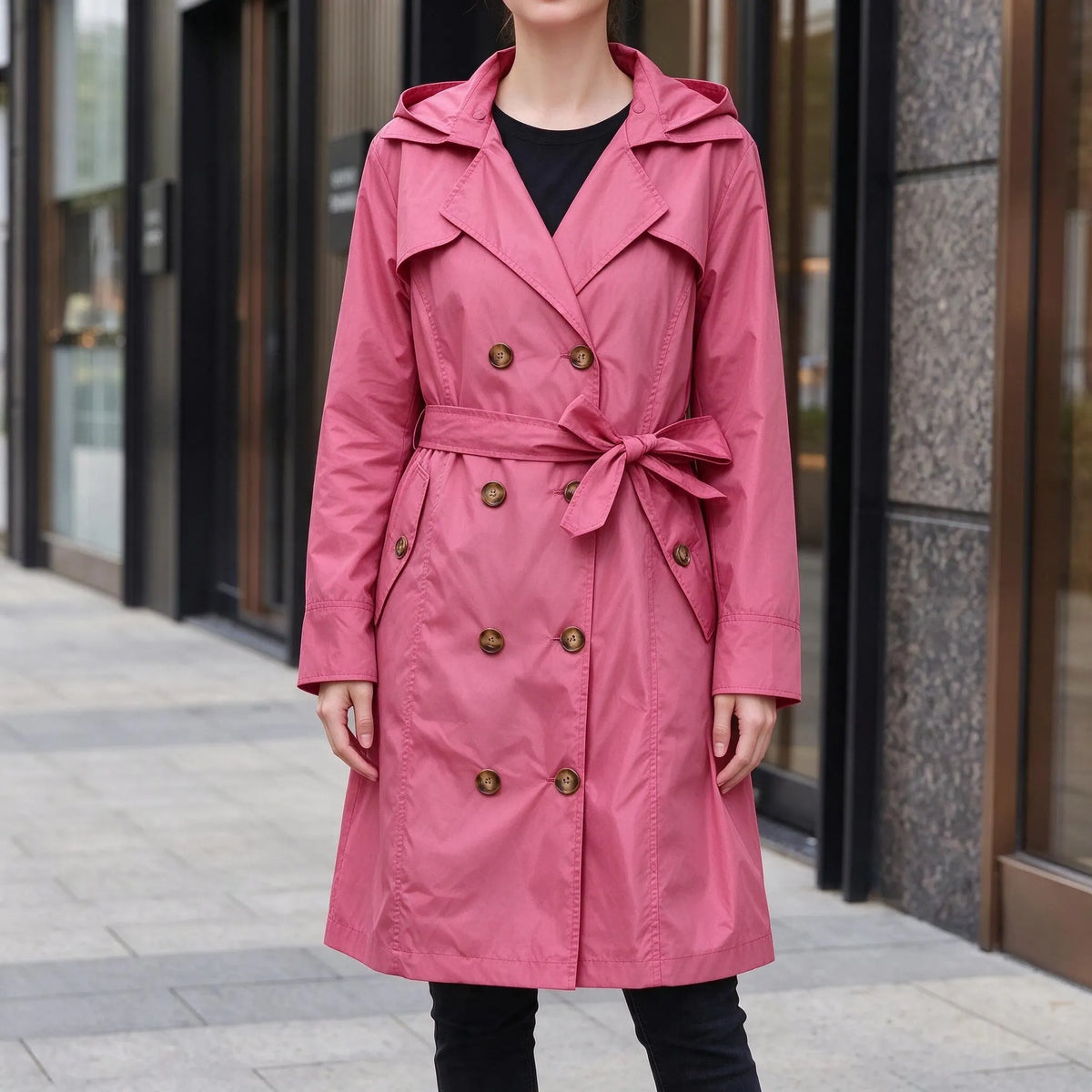 Nordspur | Nerovia Leichte Lange Regenjacke Mit Kapuze