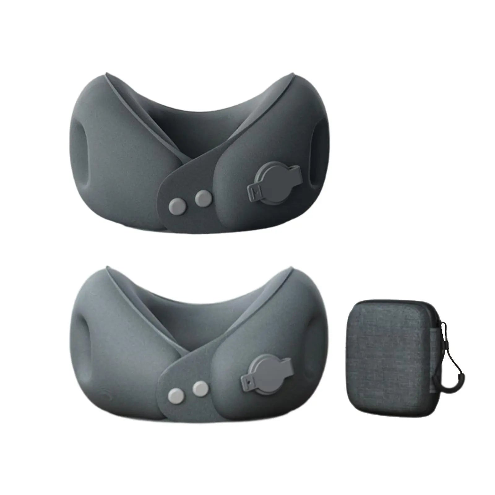 Aufblasbares Nackenkissen ergonomisch mit kompakter Transporttasche