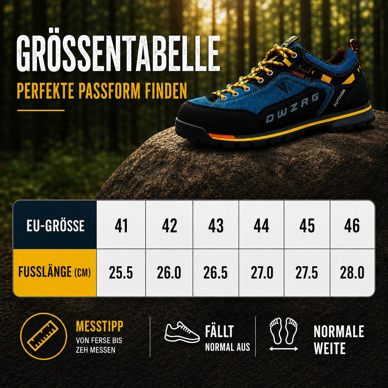 Nordspur | Niedrig geschnittener wasserdichter Wanderschuh