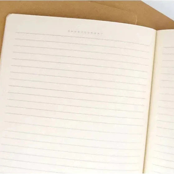 A5 Vintage-Notizbuch kompakt tragbar blanko liniert kariert