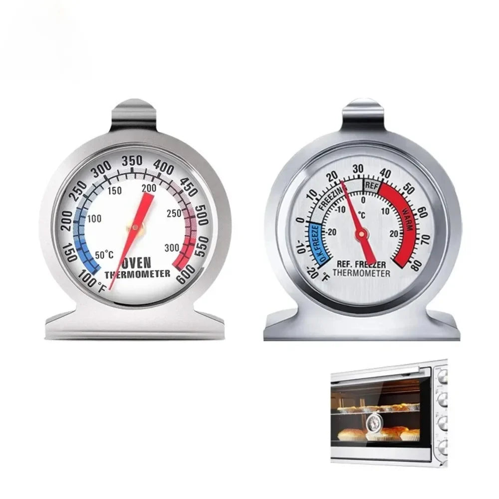 Analoges Ofenthermometer mit Temperaturzonen und Aufhängehaken
