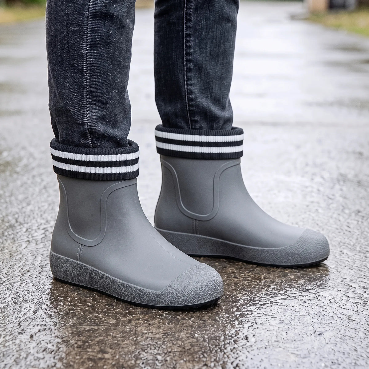 Nordspur | Novelio Halbhohe Regenstiefel Mit Profilierter Sohle