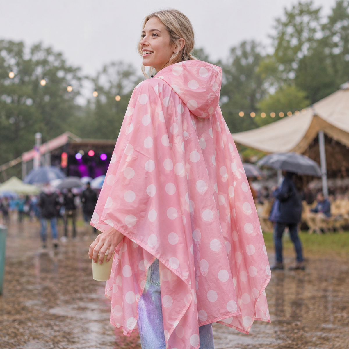 Nordspur | Nubis Weit Geschnittener Damen Regenponcho