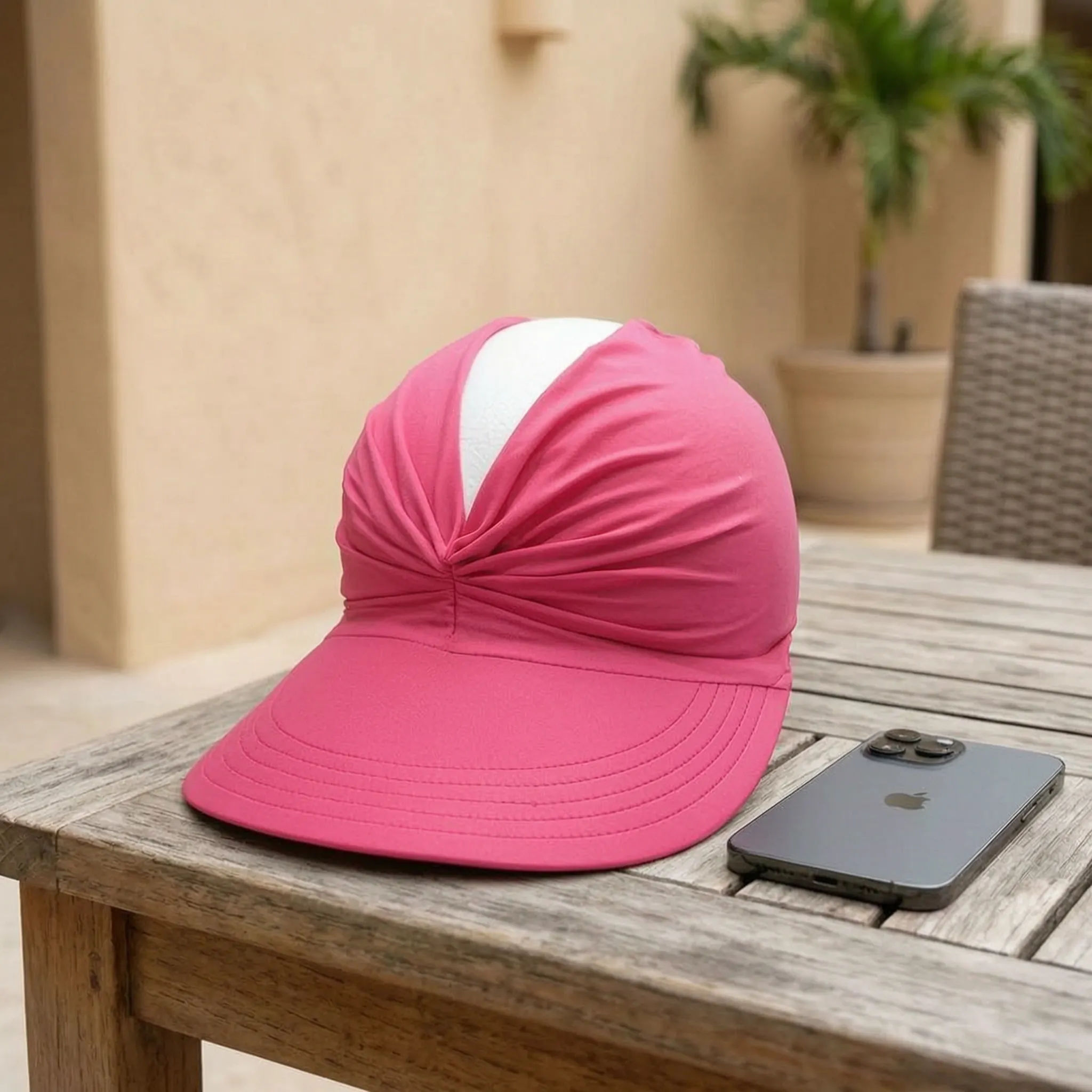 Sommermütze Damen offenes Design breite Krempe Strand