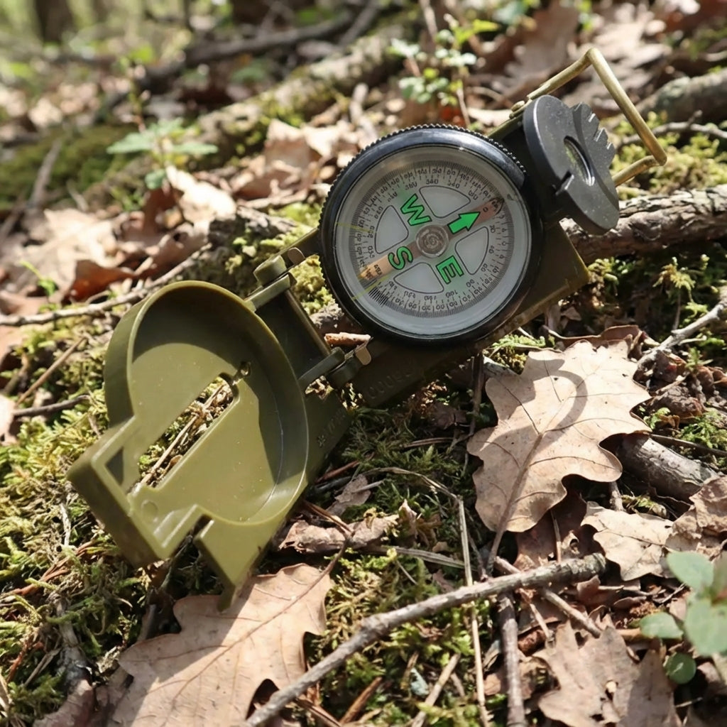 Feldkompass Linsensicht mit Phosphorzifferblatt für Wandern Navigation