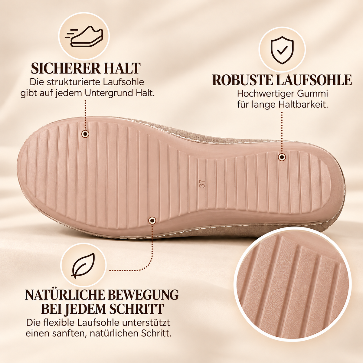 Nordspur | Orthopädische Gemütliche Hausschuhe