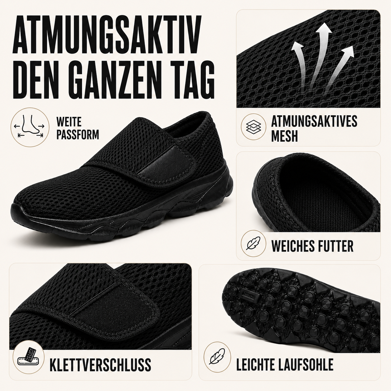 Nordspur | Orthowalk Weitschafts-Verstellbarer Orthopädischer Gehschuh