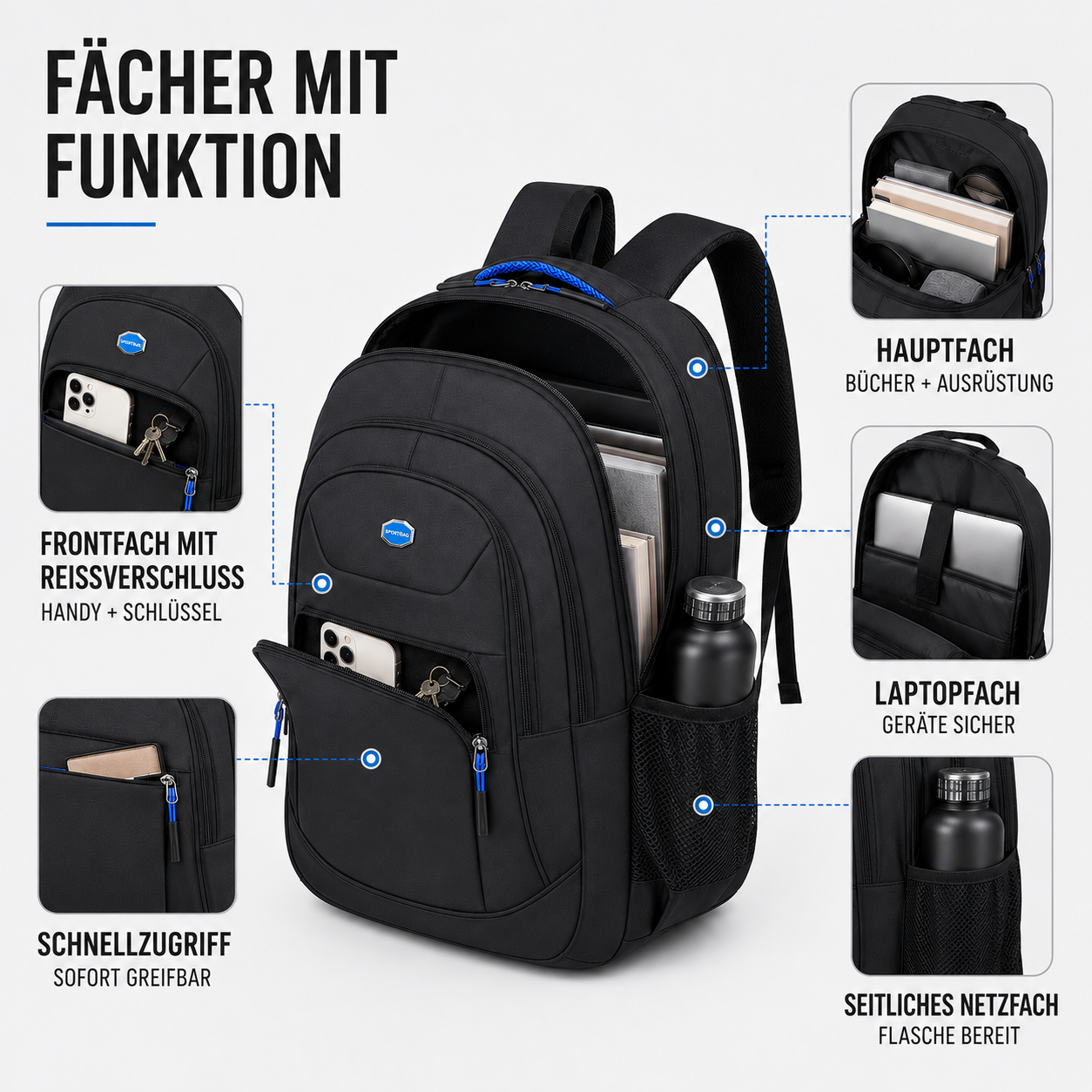Nordspur | Oxford Business-Rucksack