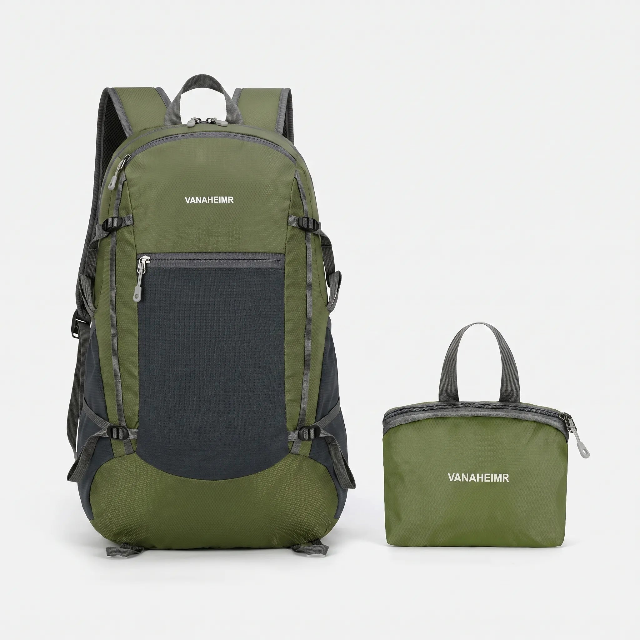 Packbarer Tagesrucksack faltbar wasserabweisend verstellbare Schultergurte