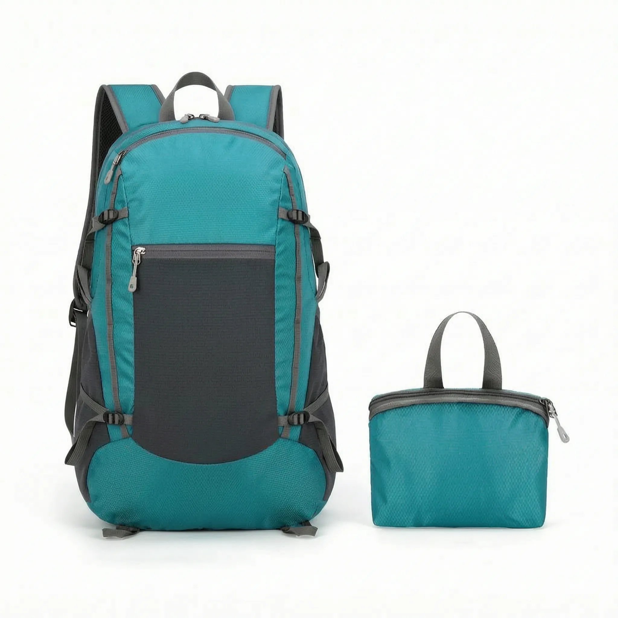Packbarer Tagesrucksack faltbar wasserabweisend verstellbare Schultergurte