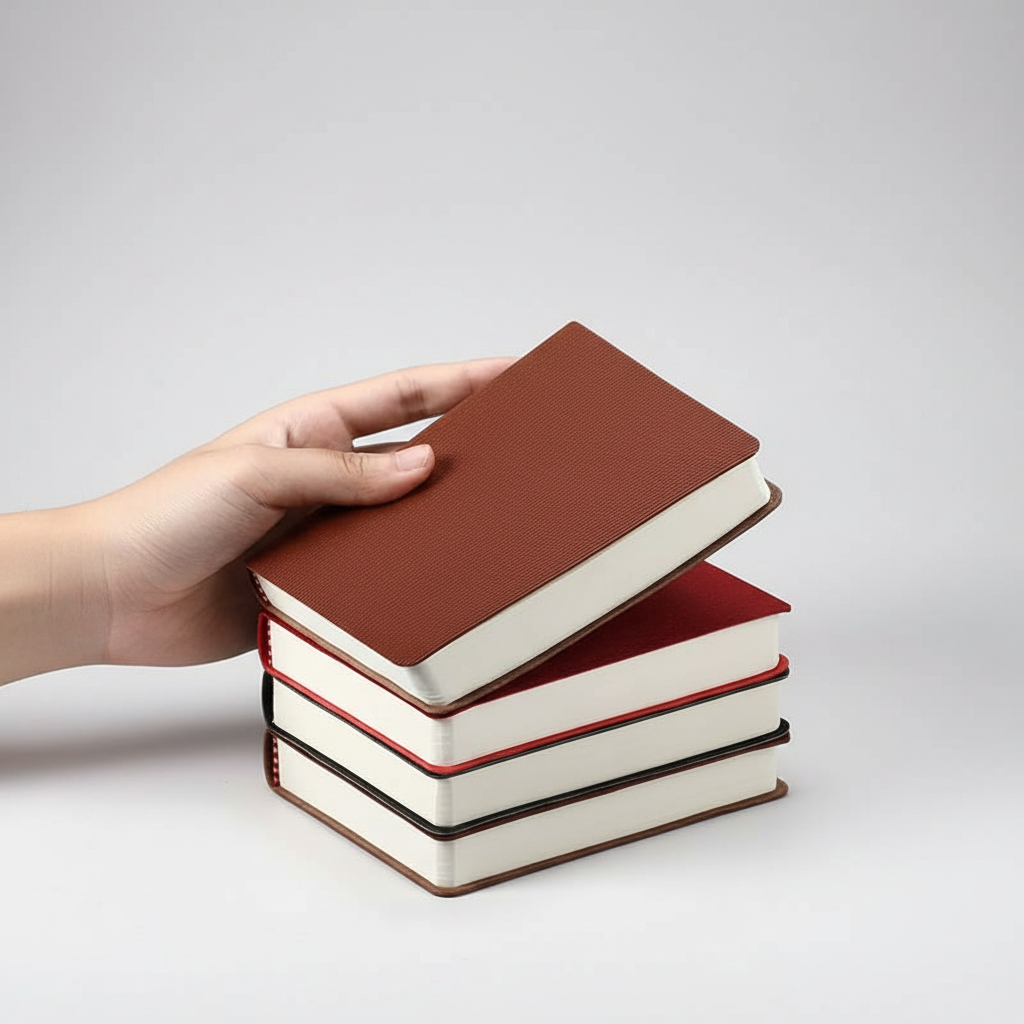 Kompaktes A6-Notizbuch mit Fadenheftung 360 Seiten liniert blanko