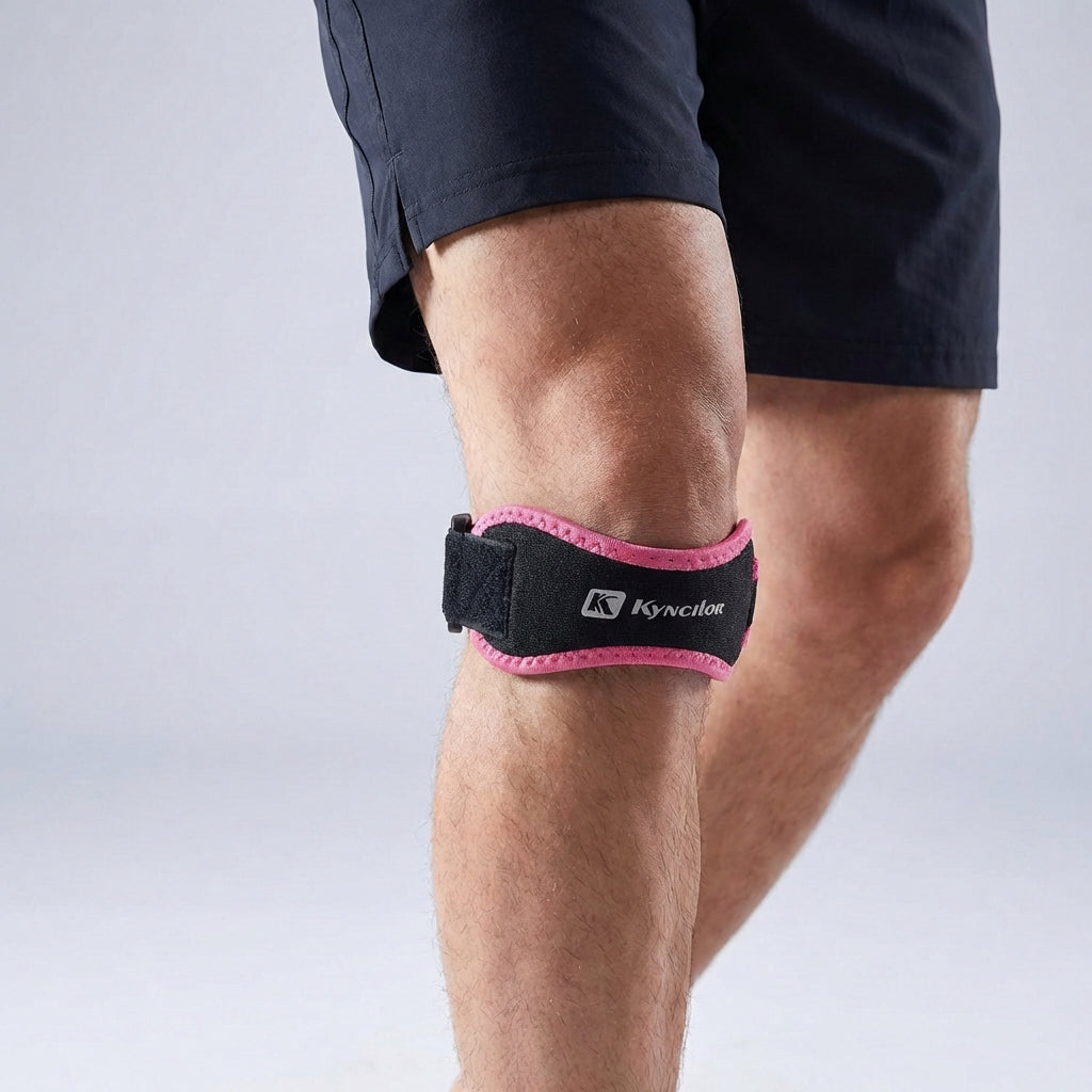 Verstellbares Patella-Knieband zur Sehnenentlastung und Kniescheibenstabilisierung