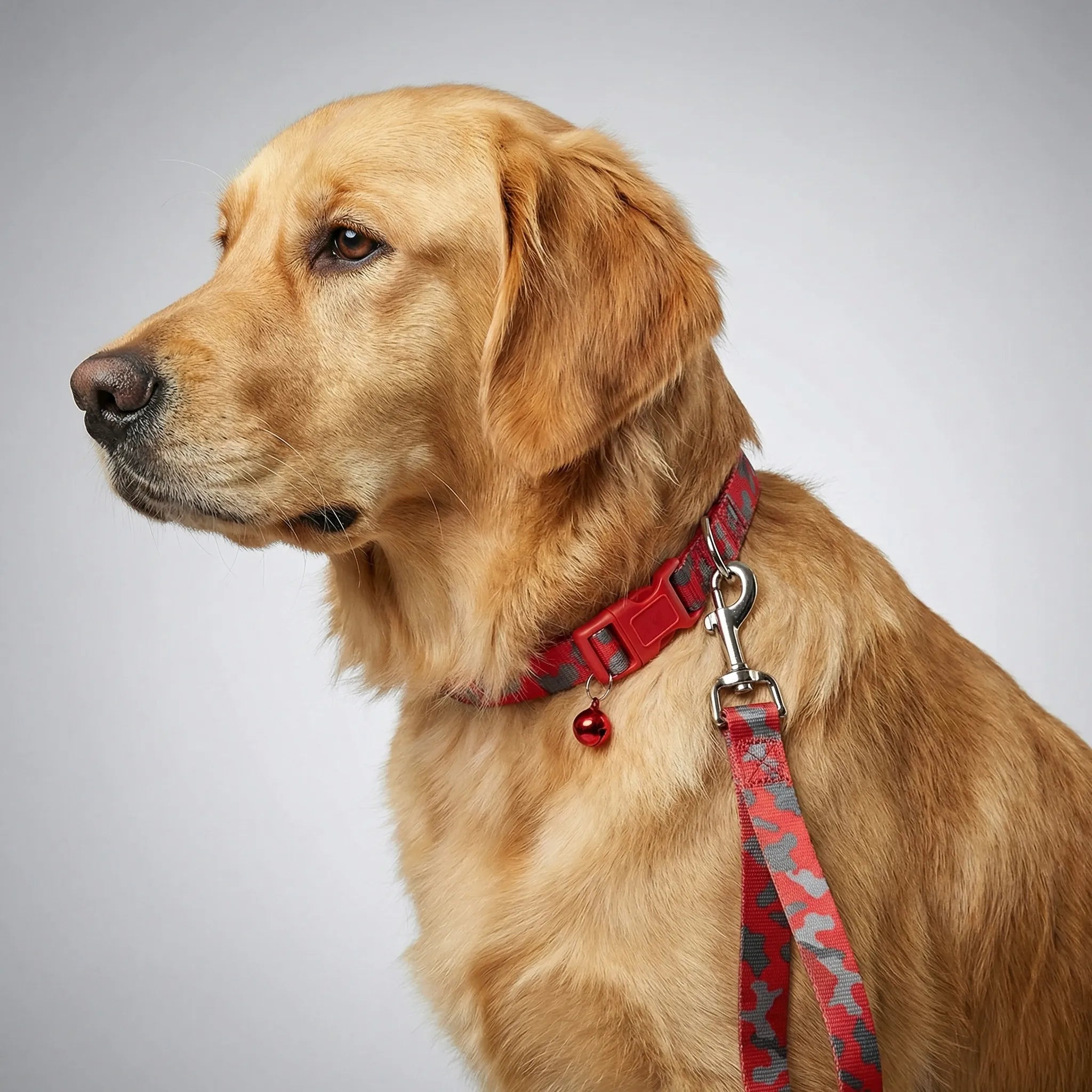 Halsband Leine Set für kleine Hunde Katzen mit Pfotenmuster