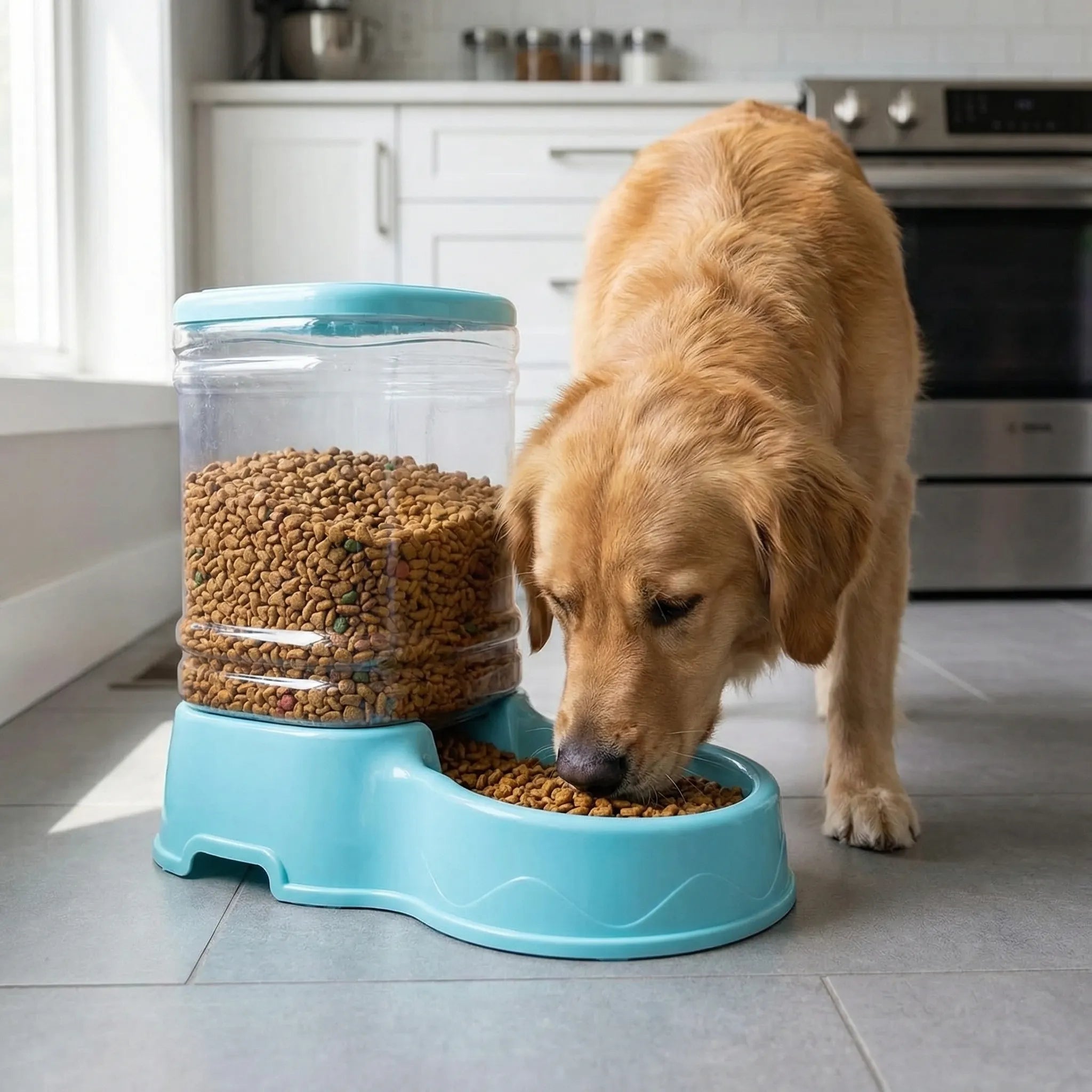 Automatischer Futterspender für Katze und Hund mit 3,8 Liter Kapazität