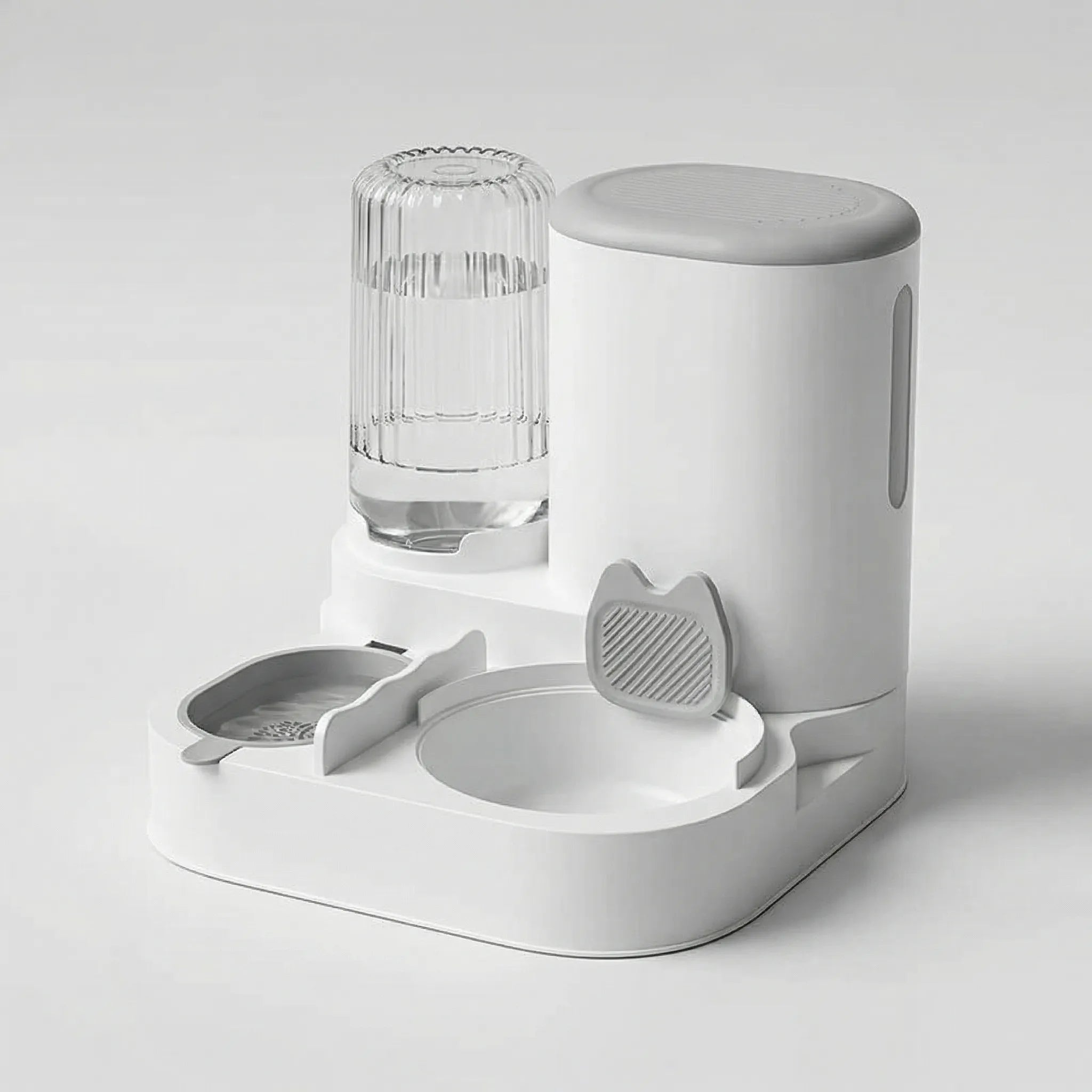 Automatischer Futter- und Wasserspender für Haustiere mit Edelstahl-Napf