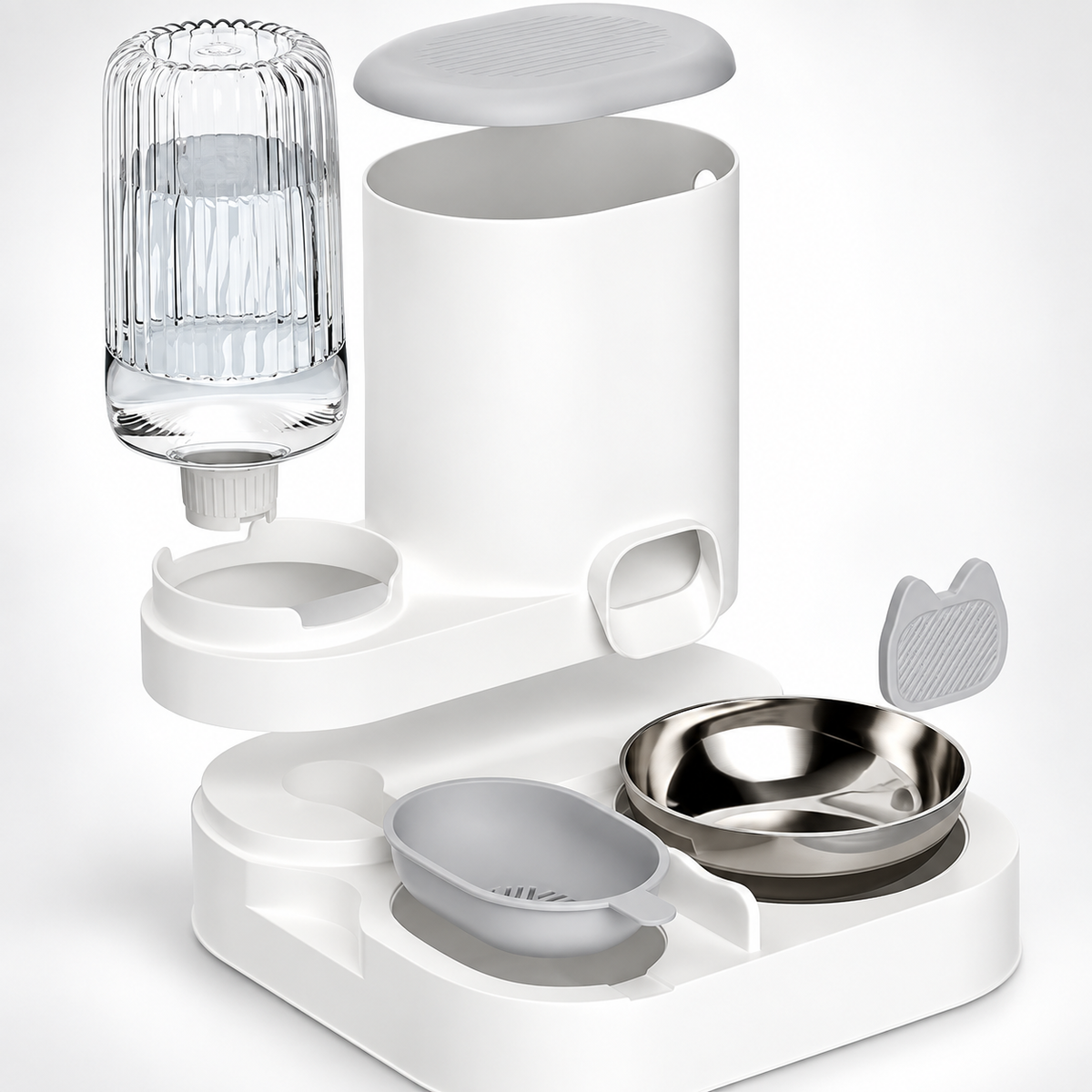 Nordspur | Pawfount 2-in-1 Automatischer Futter- und Wasserspender