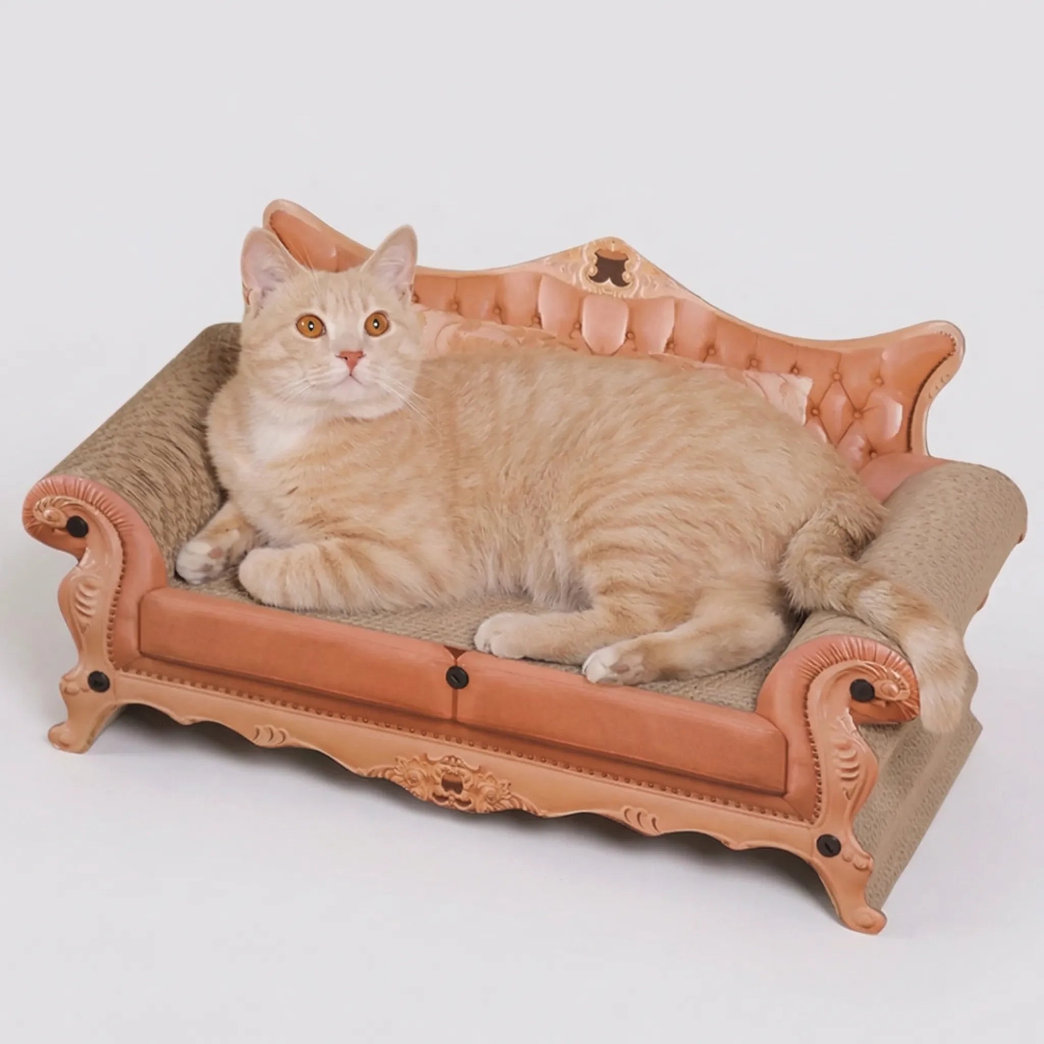 Katzenkratzbaum Sofa Chaiselongue mit Kratzflächen und Liegeplatz
