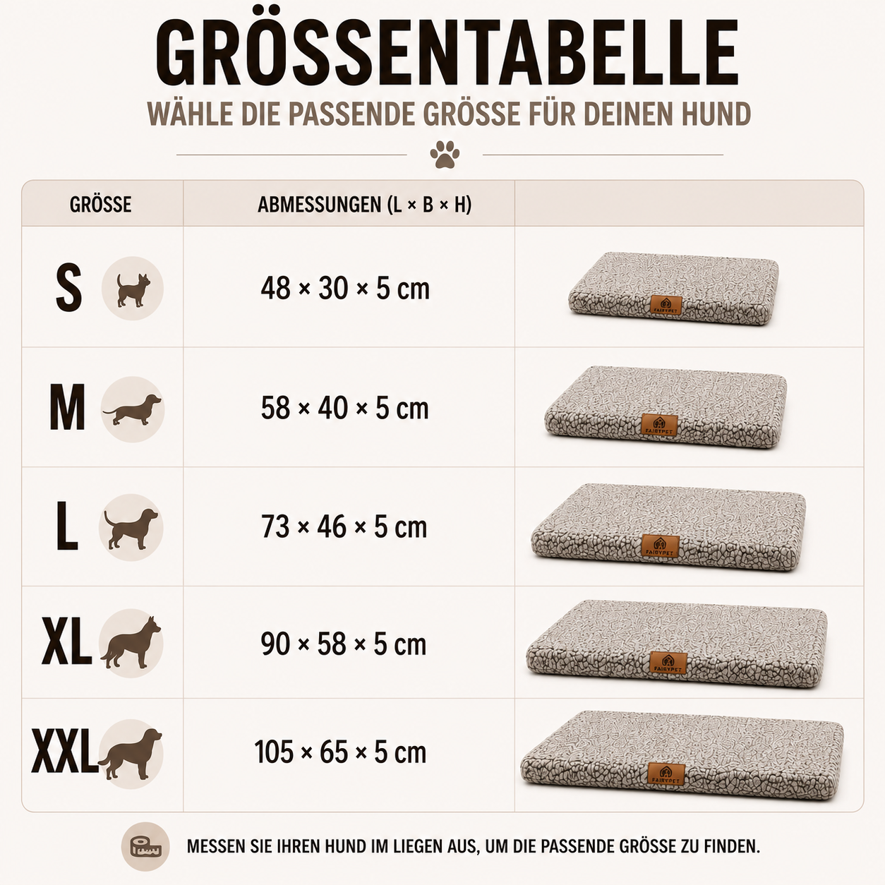 Nordspur | Pawventure Flache Orthopädische Schaumstoff Hundematte