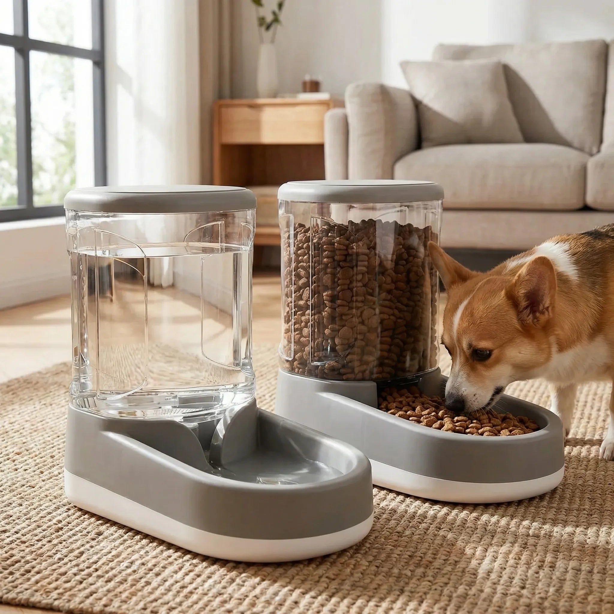 Automatischer Futterspender für Haustiere mit großem Fassungsvermögen