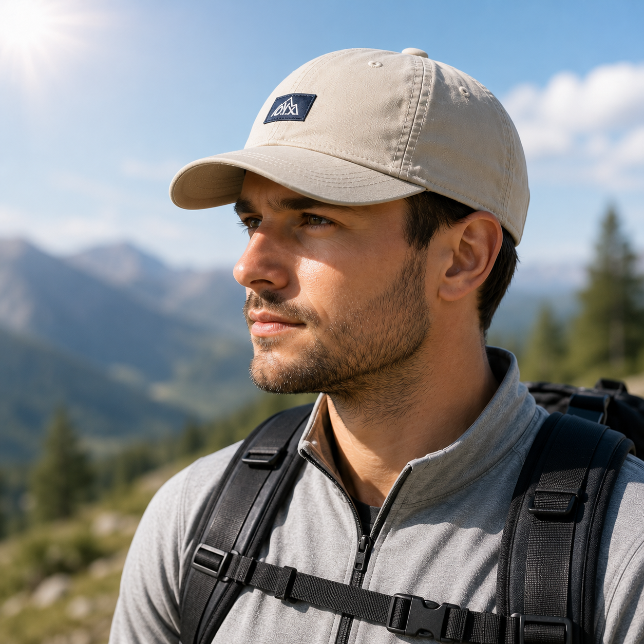 Nordspur | Peaksley Retro Baseball Cap mit kurzem Schirm