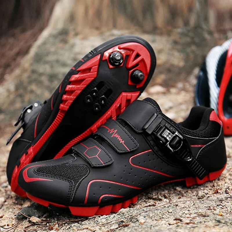 Herren-MTB-Radschuh mit Ratschenverschluss und SPD-Kompatibilität