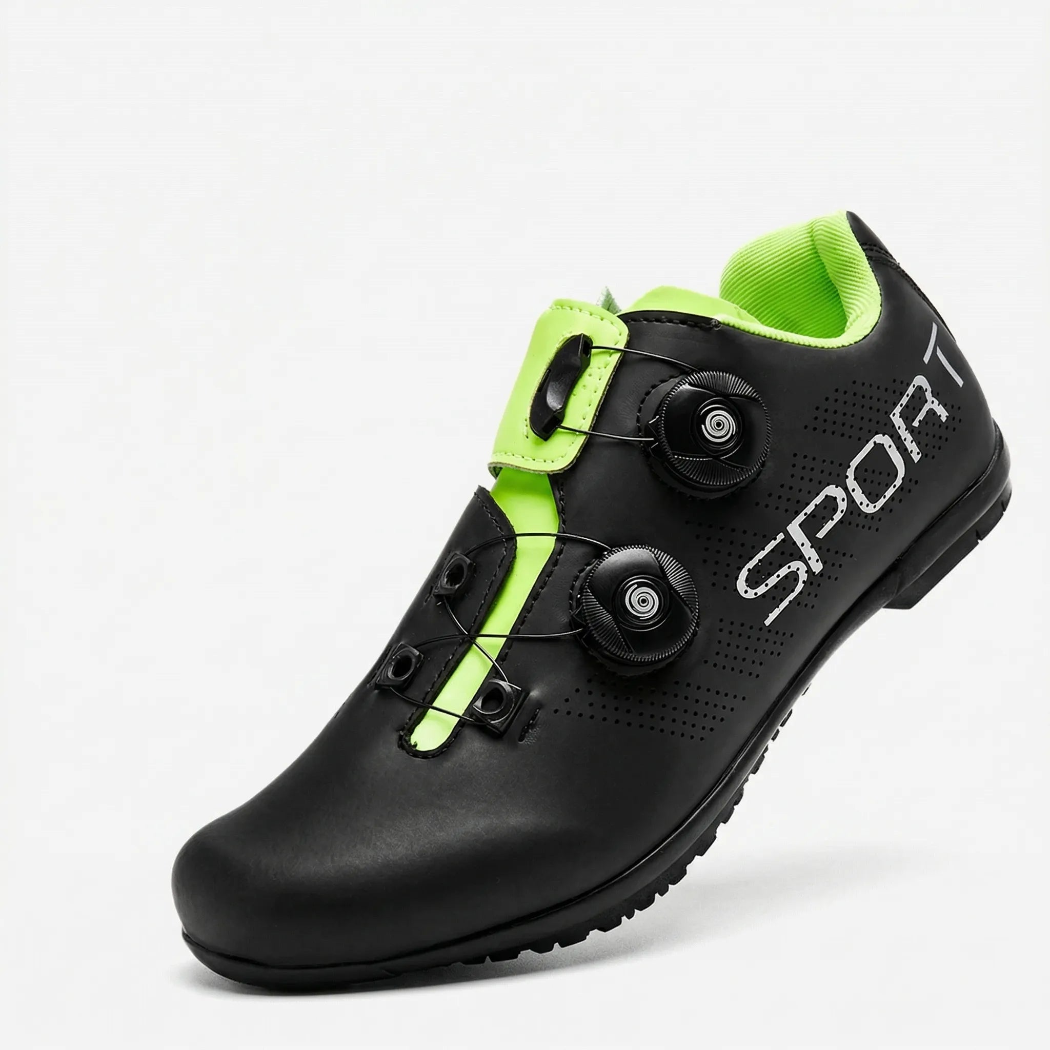 Flachpedal Radsportschuh Drehverschluss atmungsaktiv Unisex