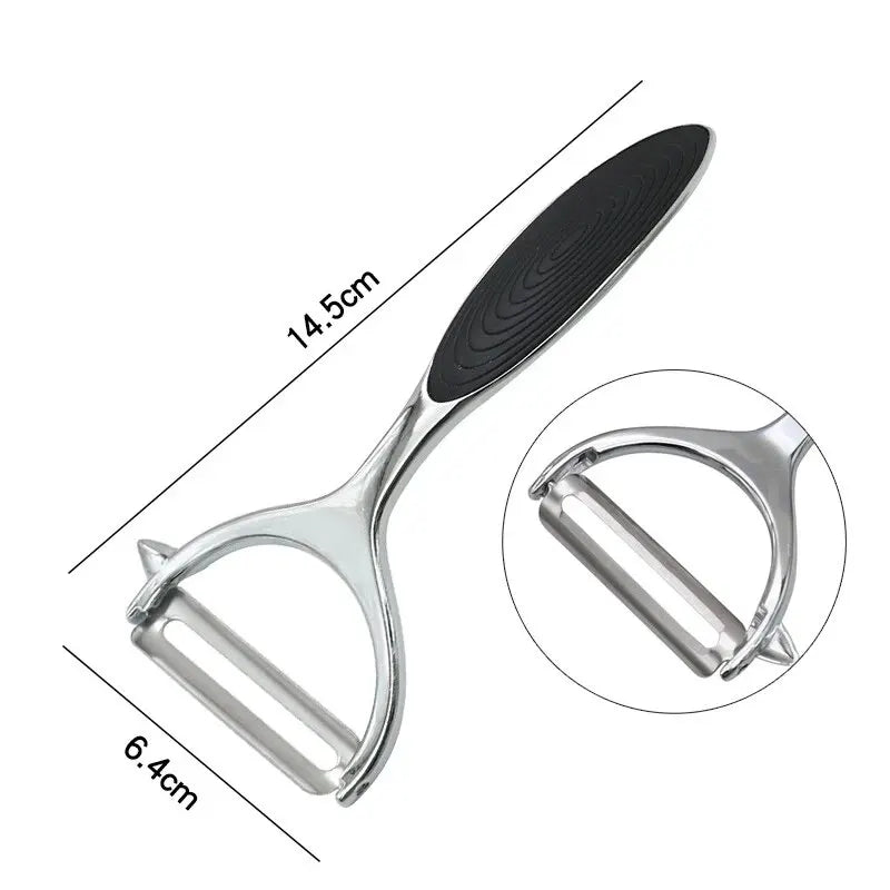 Y-förmiger Gemüseschäler mit Doppelklinge und ergonomischem Griff