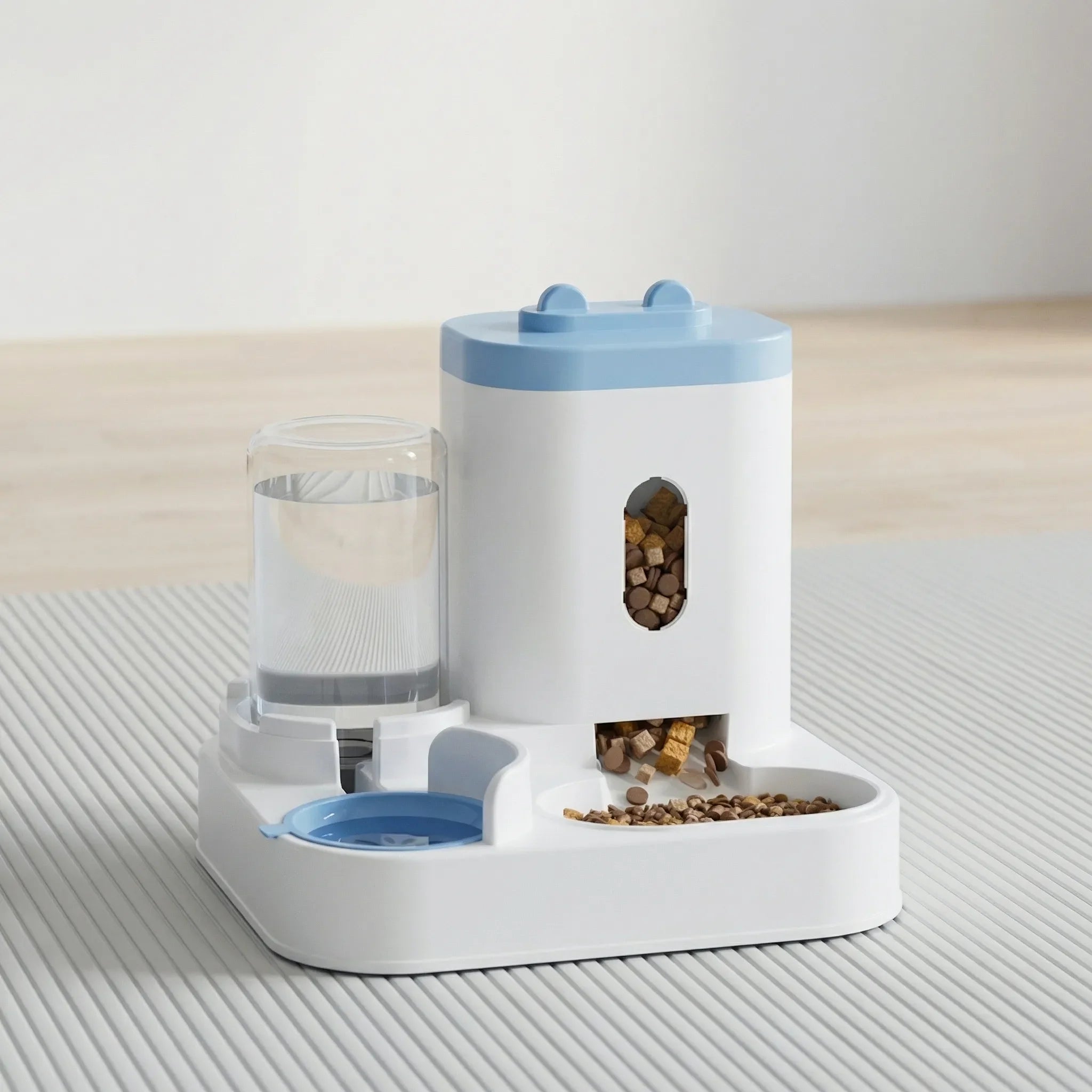 Automatischer Futter- und Wasserspender für Haustiere, schwerkraftgesteuert