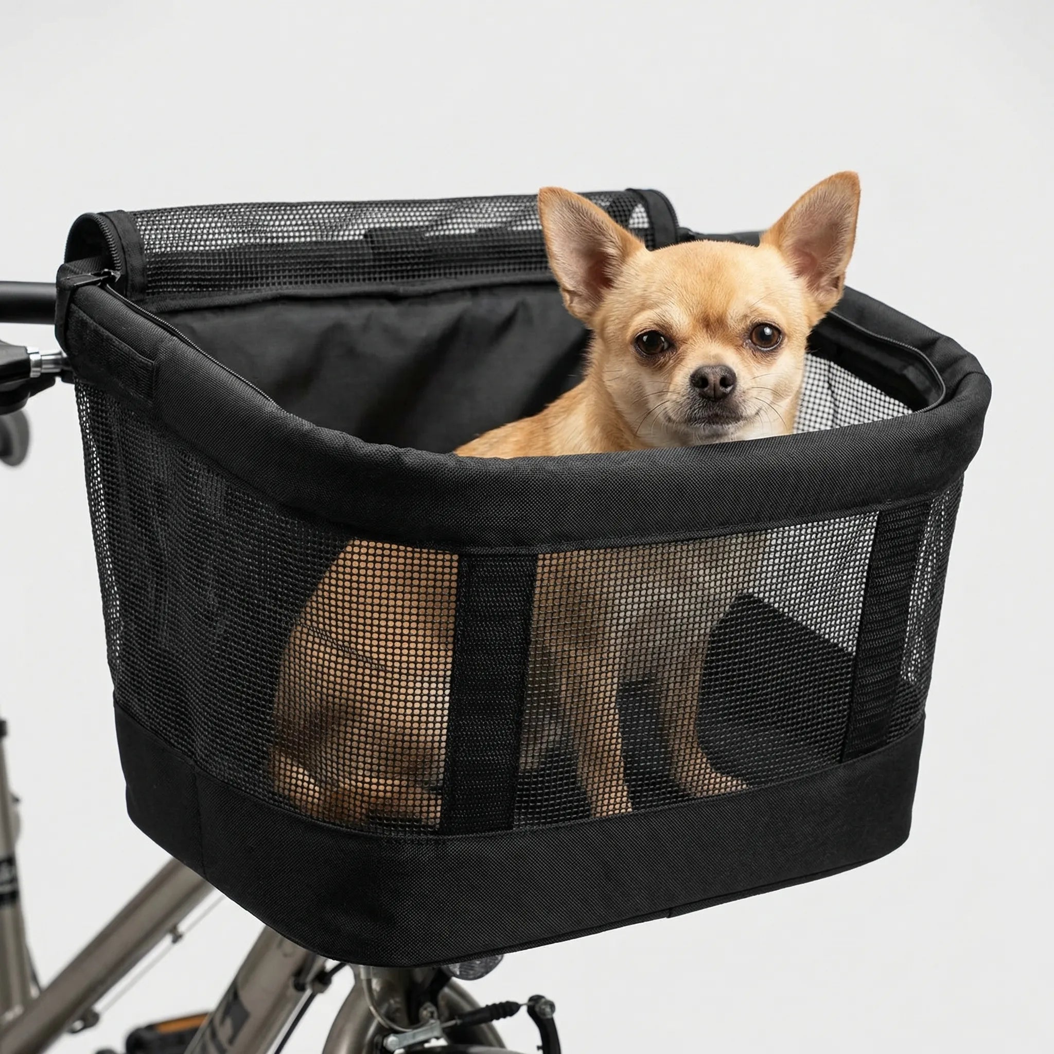Vorderer Fahrradkorb Haustierträger gepolstert Katzen Hunde