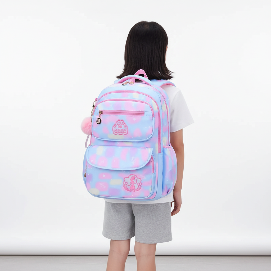Kinder-Schulrucksack wasserabweisend mit gepolsterten Gurten