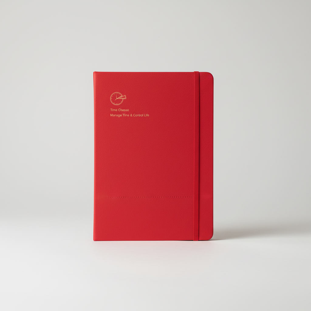 Undatiertes Wochenplaner-Notizbuch mit Wochenseiten und monatlicher Übersicht