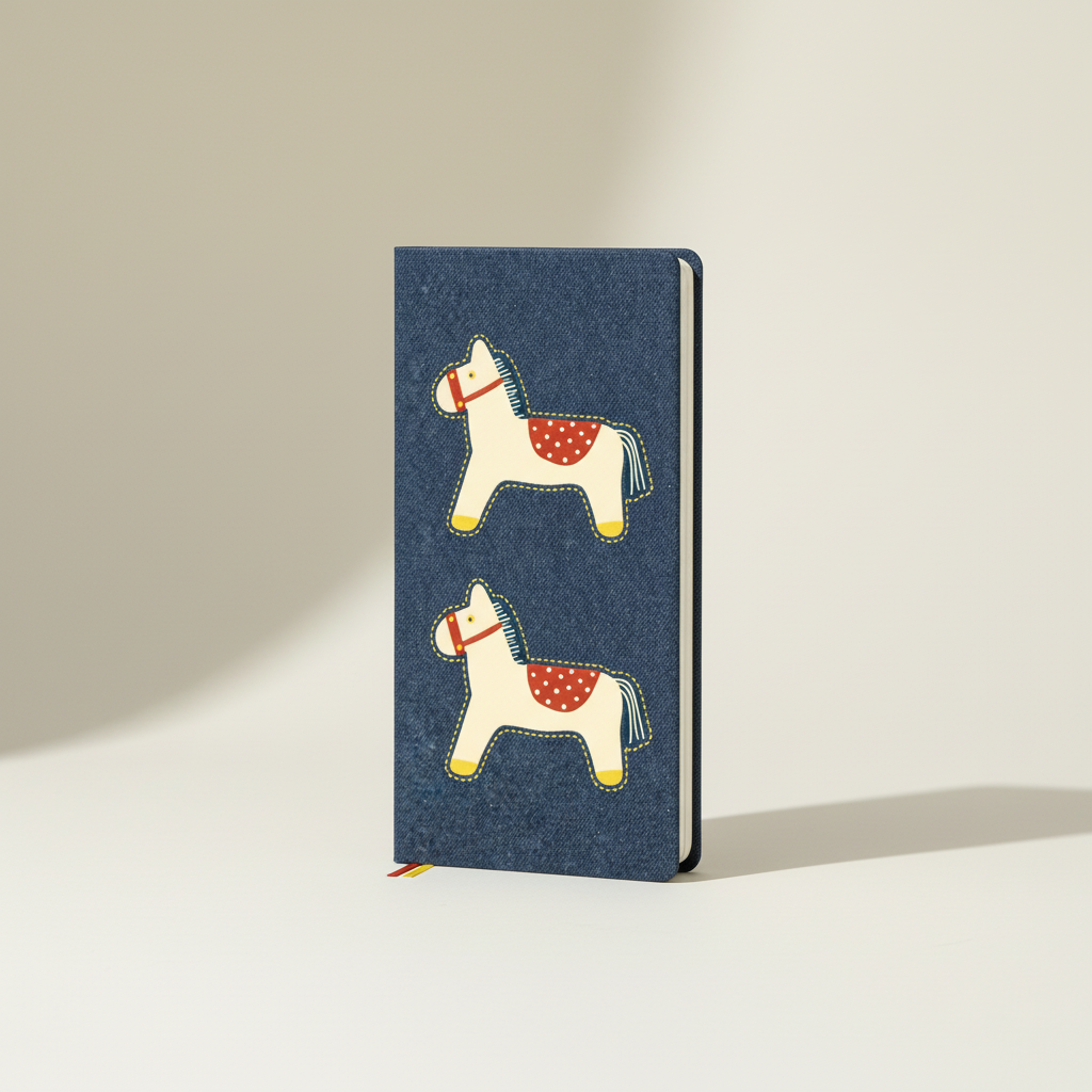 Schlanker Wochenplaner Taschenbuch mit Lesebändern und Notizbuchseiten