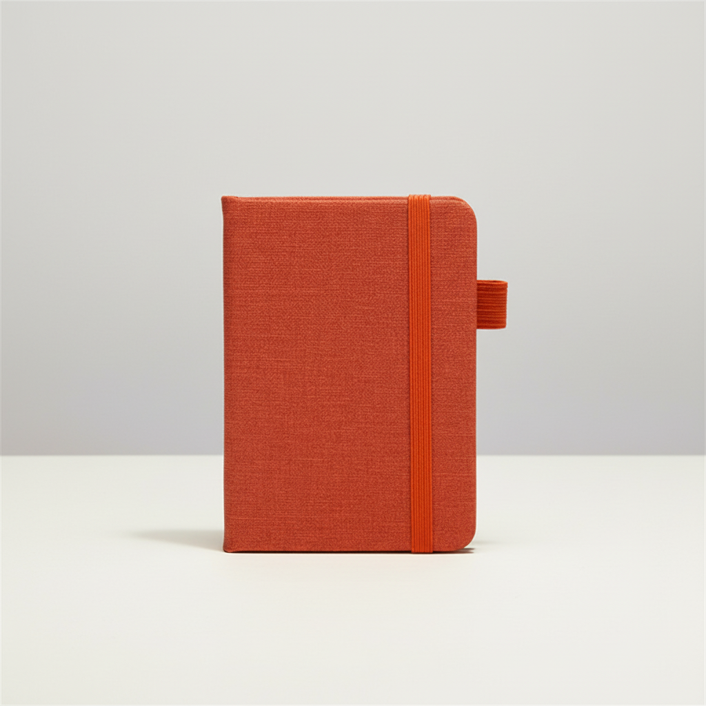 A7 Taschennotizbuch mit Spiralbindung und Stifthalter