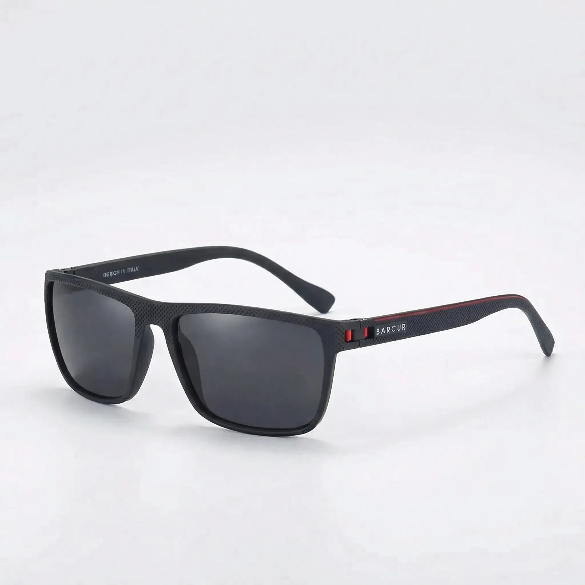 Polarisierte Sportsonnenbrille quadratischer Rahmen mit flexiblem Material