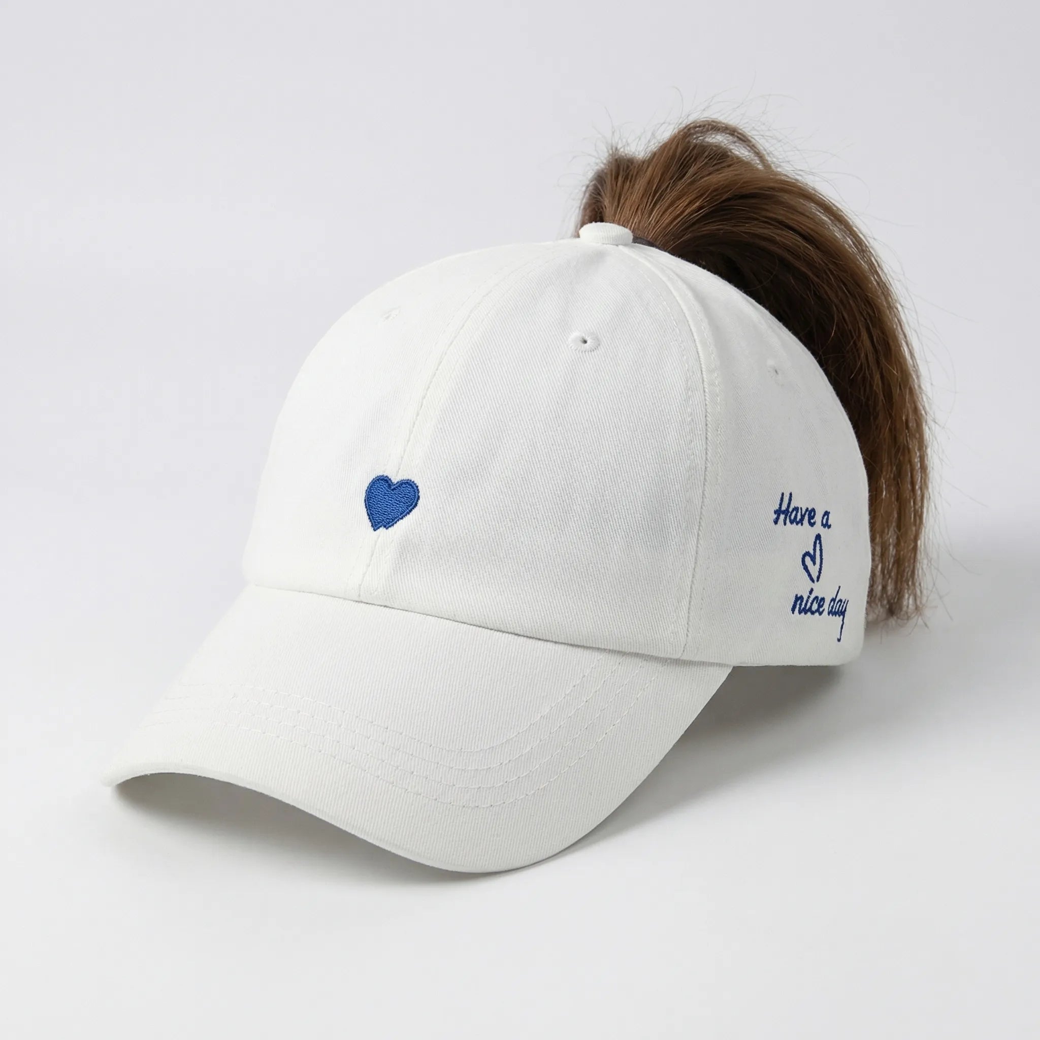 Ponytail Baseballmütze mit offener Rückseite verstellbarer Snapback