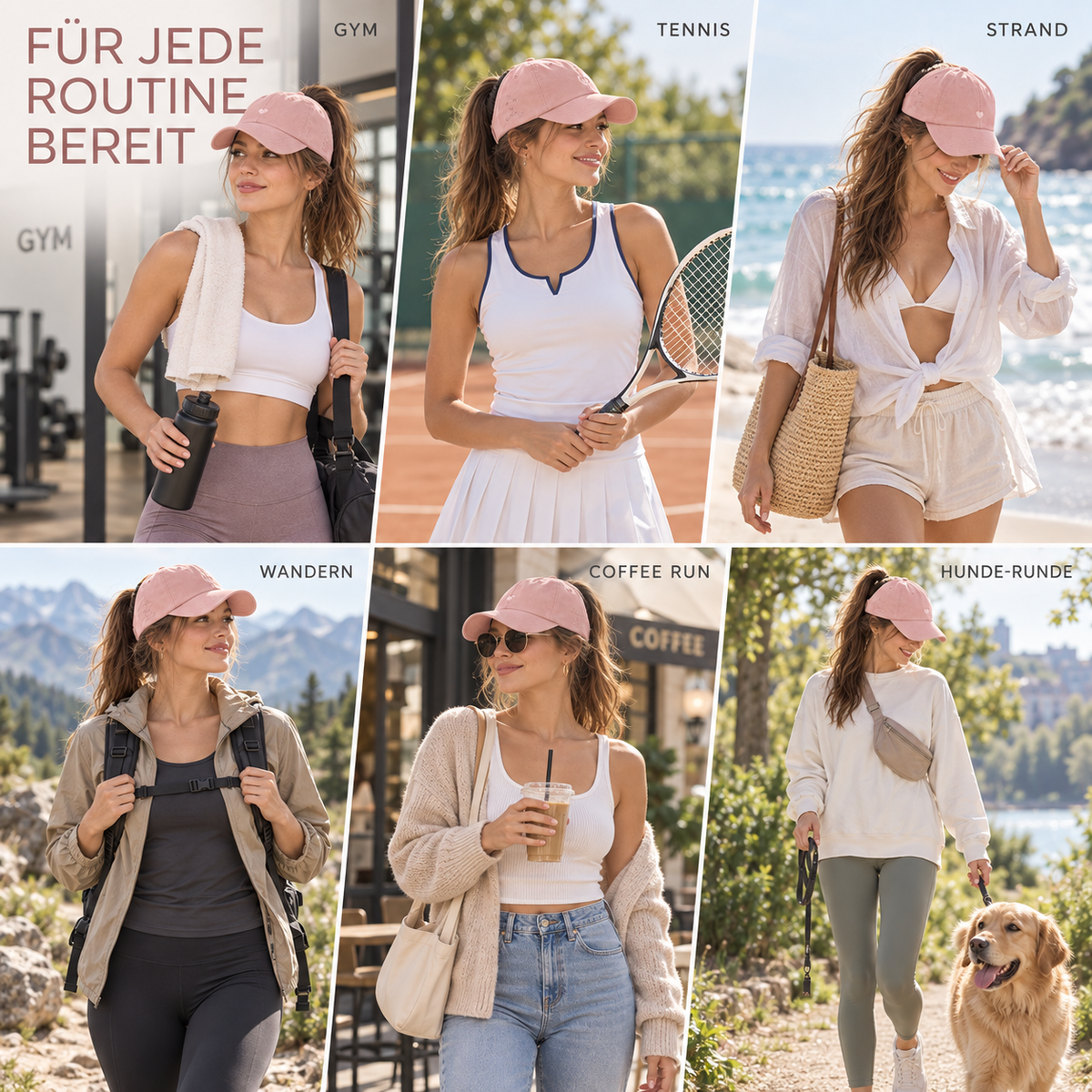 Nordspur | Ponytelle Verstellbare Ponytail-Baseballmütze