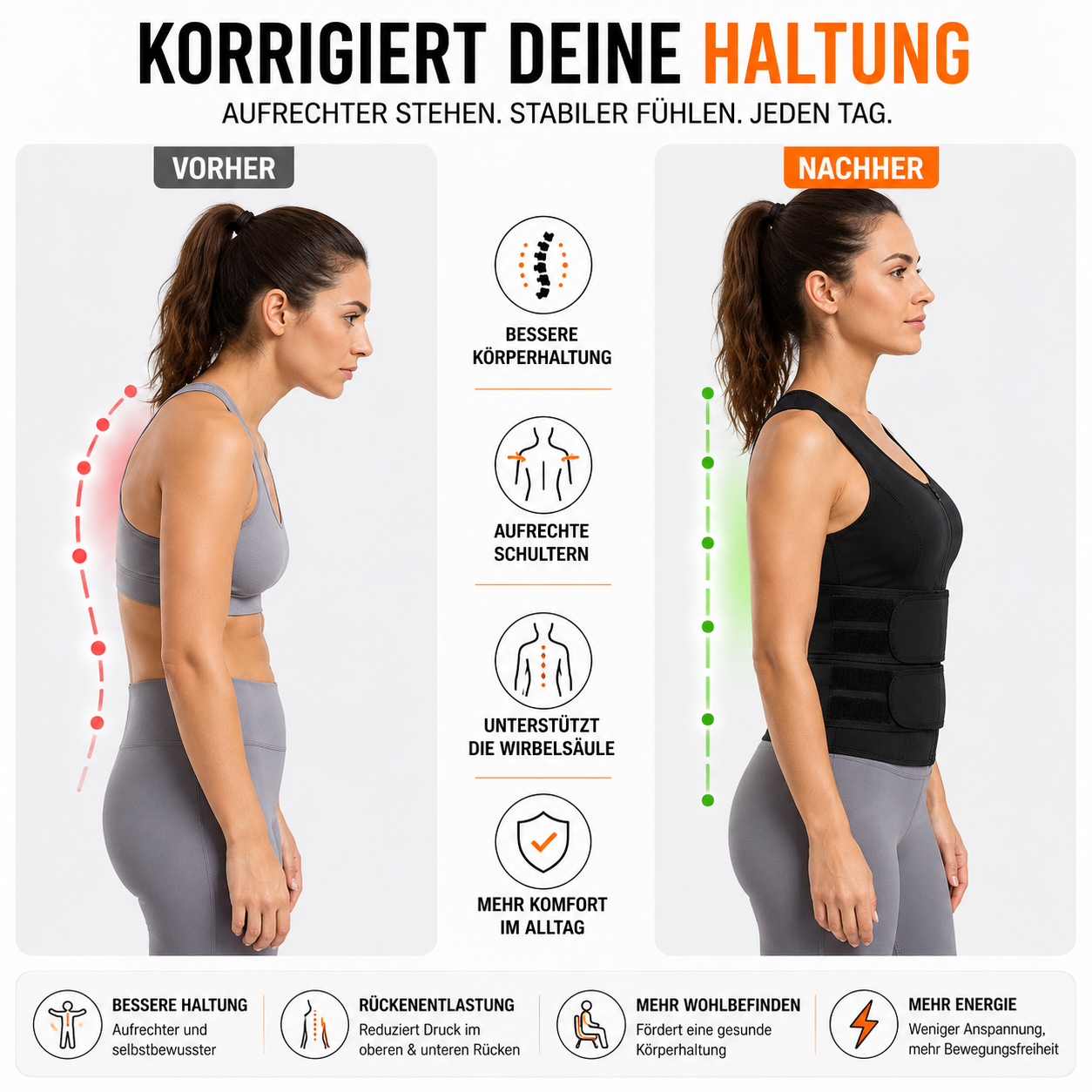 Nordspur | PostuFlexor Verstellbare Schlüsselbein-Haltungsorthese