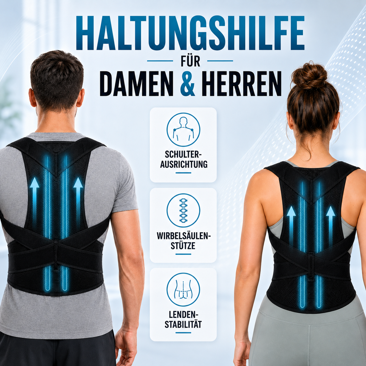 Nordspur | PostuRise Verstellbare Unisex-Haltungsorthese